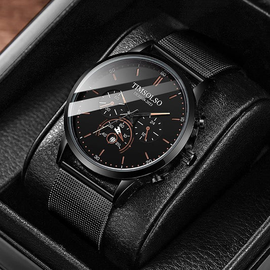 All-matching Simple And High-end Elegant Cool Ultra-thin Calendar Quartz Watch - Arazalabllc