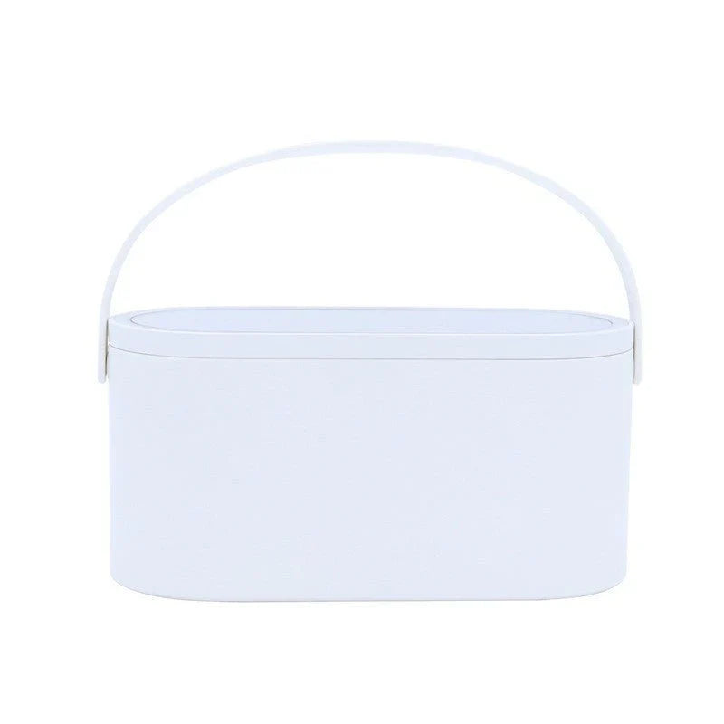Portable LED Light Storage Box Beauty And Makeup Mirror - Arazalabllc