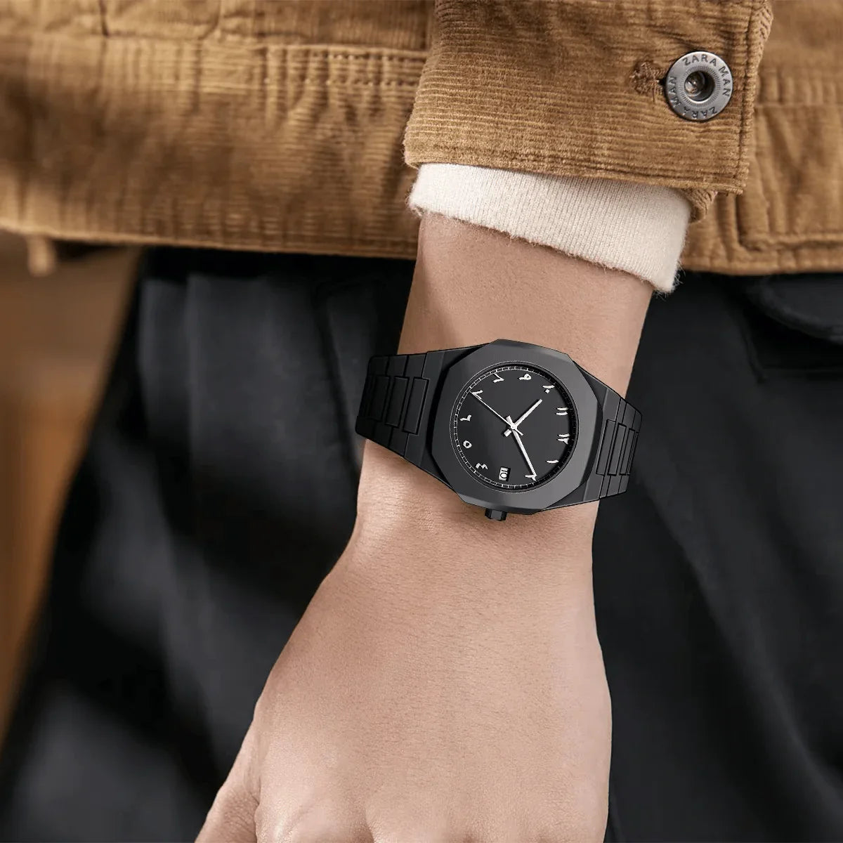 Stainless Steel Arabic Watch - Arazalabllc