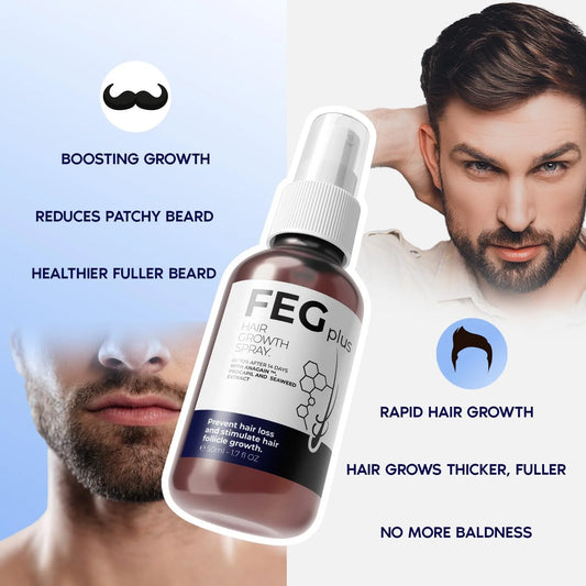 🔥 FEG Hair Growth Spray PLUS – Fast Hair Regrowth Solution for Men & Women - Arazalabllc