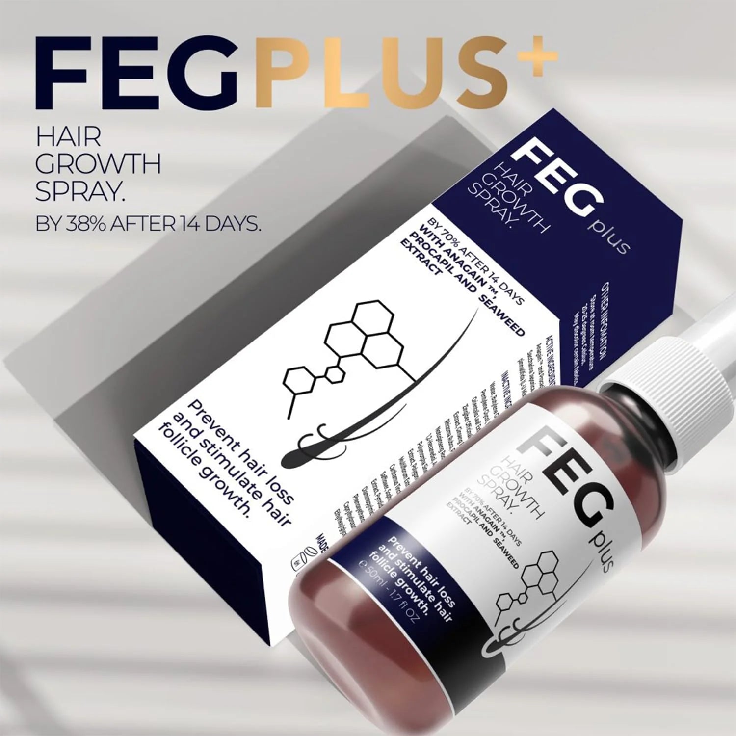 🔥 FEG Hair Growth Spray PLUS – Fast Hair Regrowth Solution for Men & Women - Arazalabllc