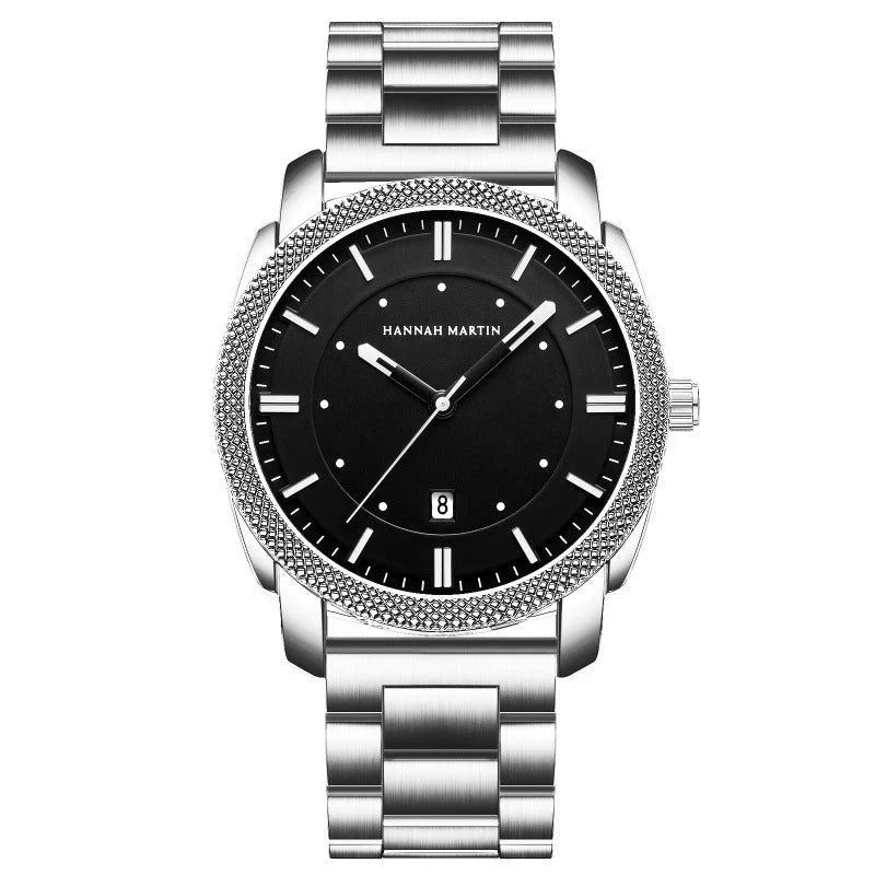 Men's Classic Stainless Steel Watch – Waterproof, Luxury Design - Arazalabllc